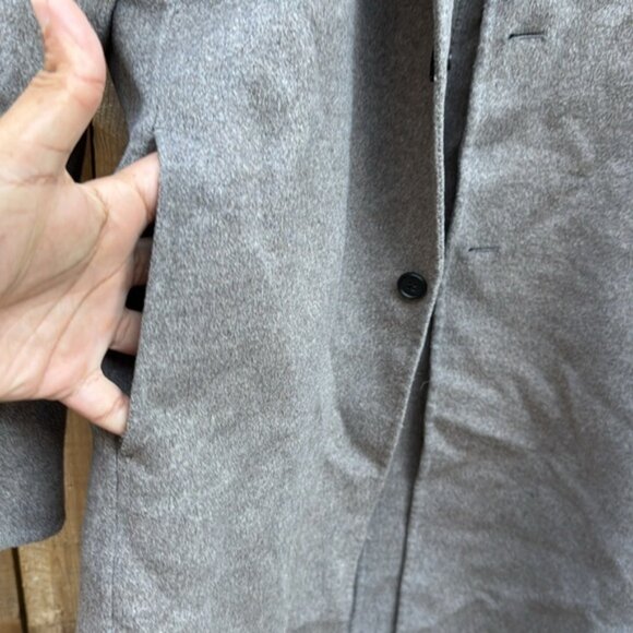 AllSaints Hanson Gray Wool Jacket - Picture 8 of 14